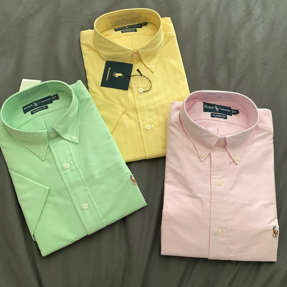 Men’s Ralph Lauren short sleeve dress shirts